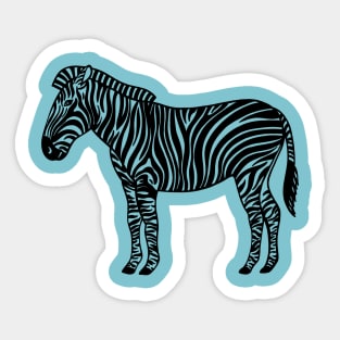 Zebra - hand drawn detailed animal design Sticker